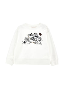 Girls | Pink Panther Sweatshirt | Cream