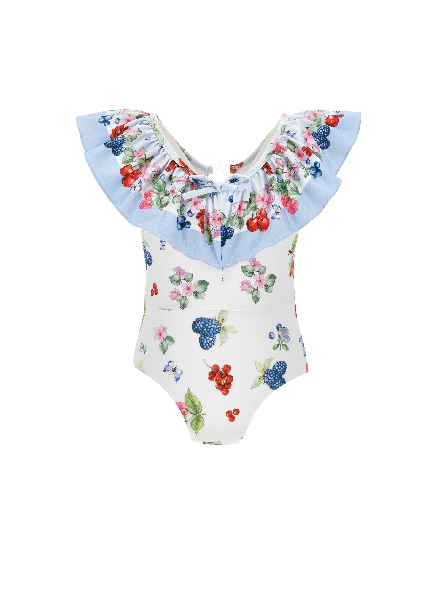 Girls | One-Piece Swimsuit Fruits | White