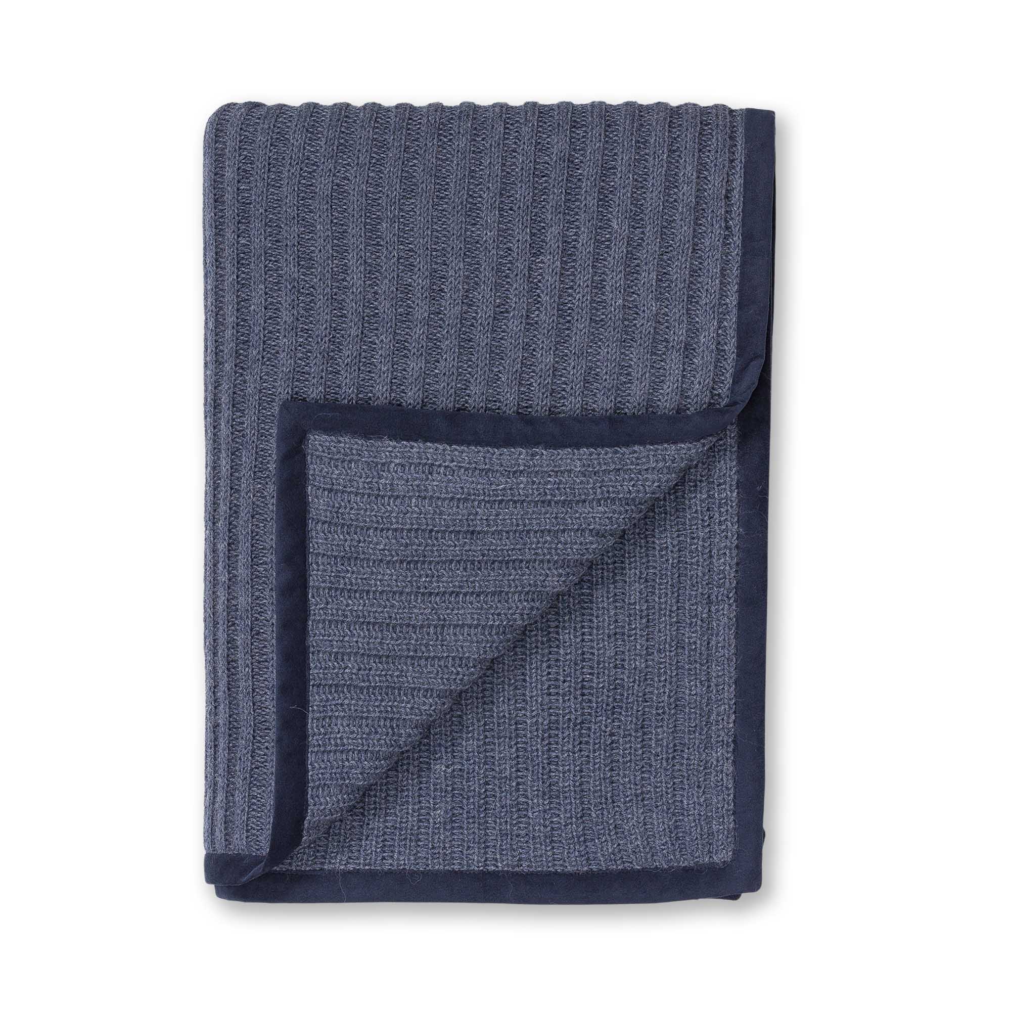Rib Throw | Denim Blue