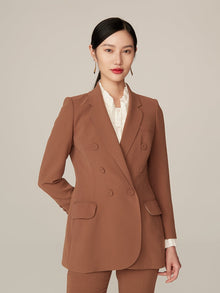 Fitted Blazer | Brown