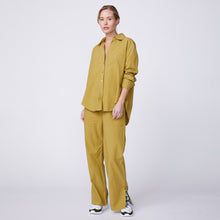 Poplin Pants | Women | Golden Olive