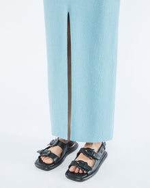 Womens | Marica Terry-Knit Sarong-Style Skirt | Sky