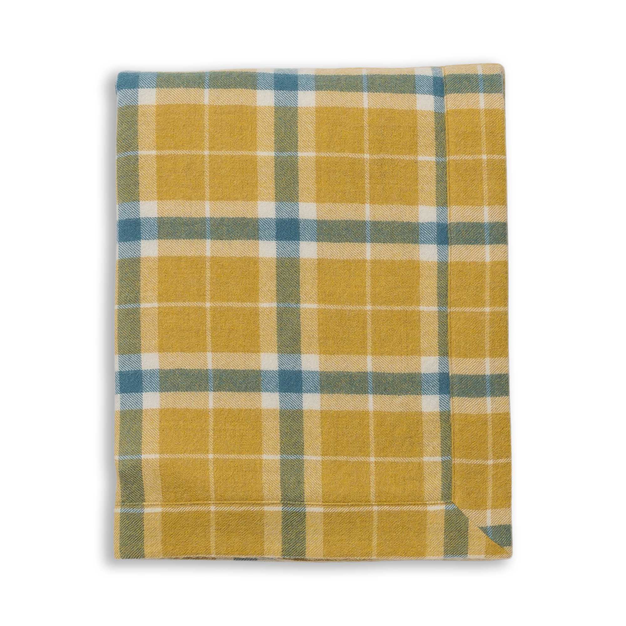Aberdeen Throw | French Yellow/Teal