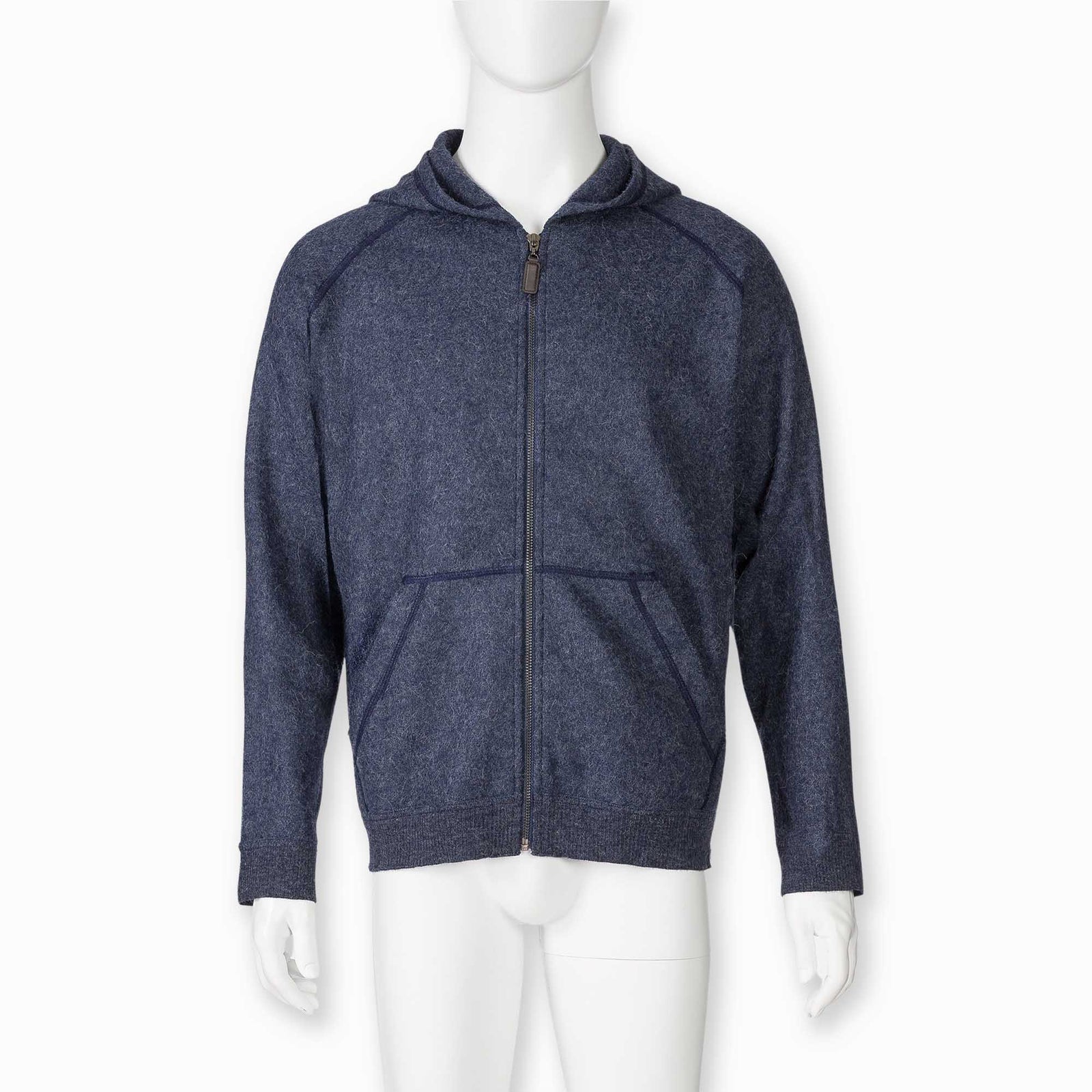 Verbier Zip Up for Men | Navy Melange