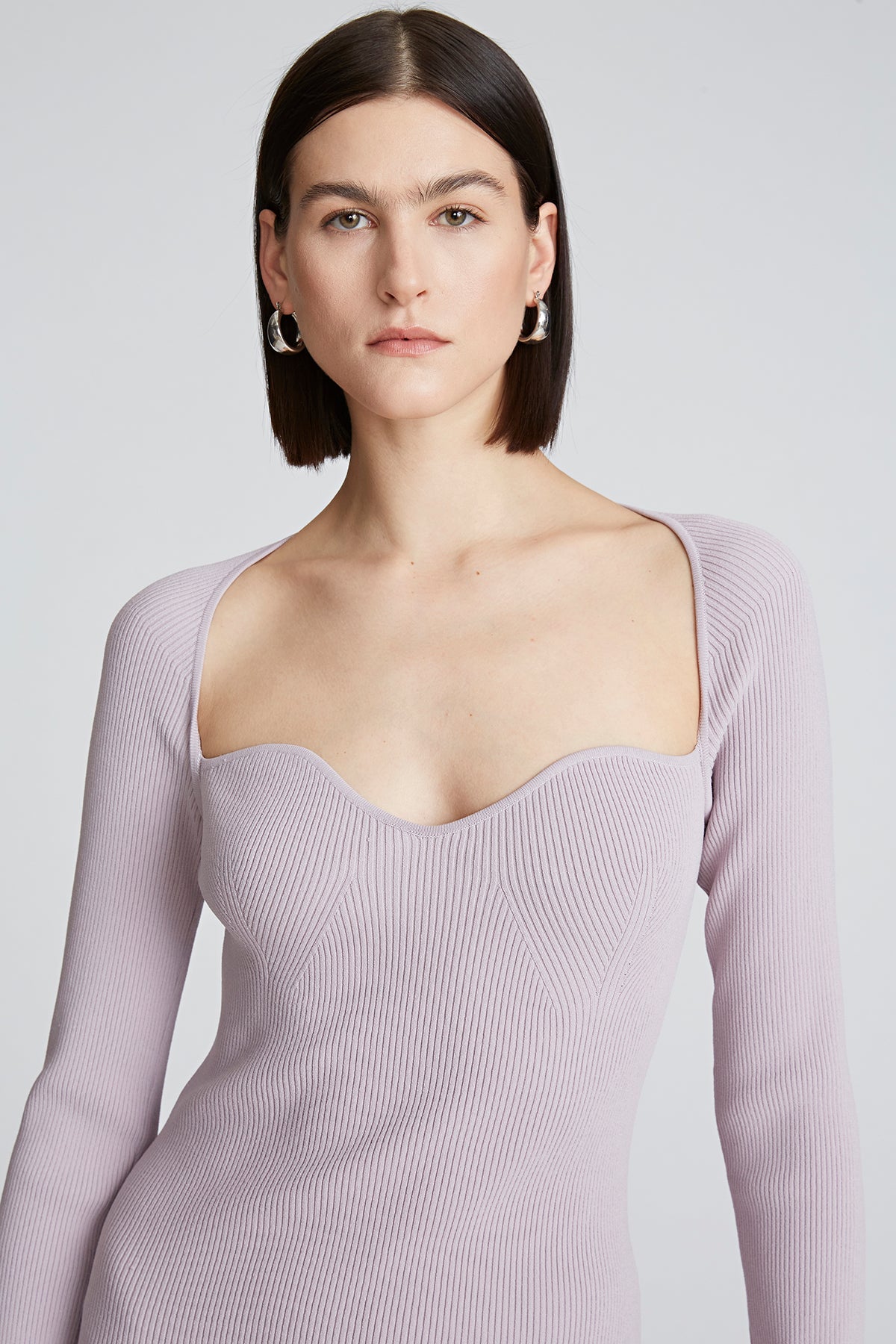 Halston | Sawyer Dress In Matte Viscose | Light Plum