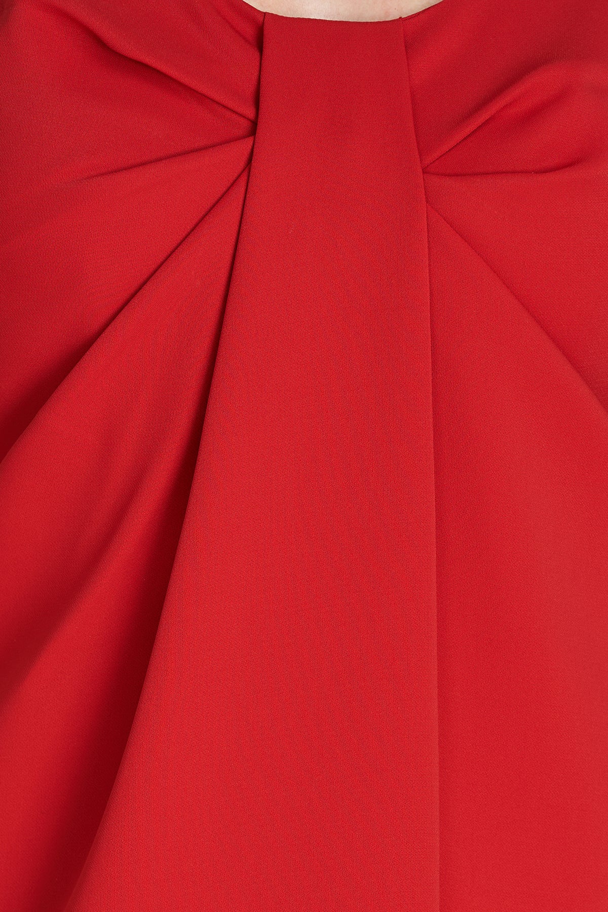 Halston | Kenia Dress In Stretch Crepe | Halston Red