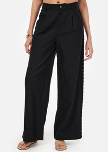 Akhila Wide Leg Pant | Black