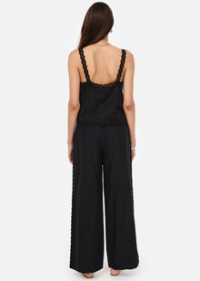Akhila Wide Leg Pant | Black