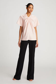 Halston | Nelia Top In Double Satin | Rose