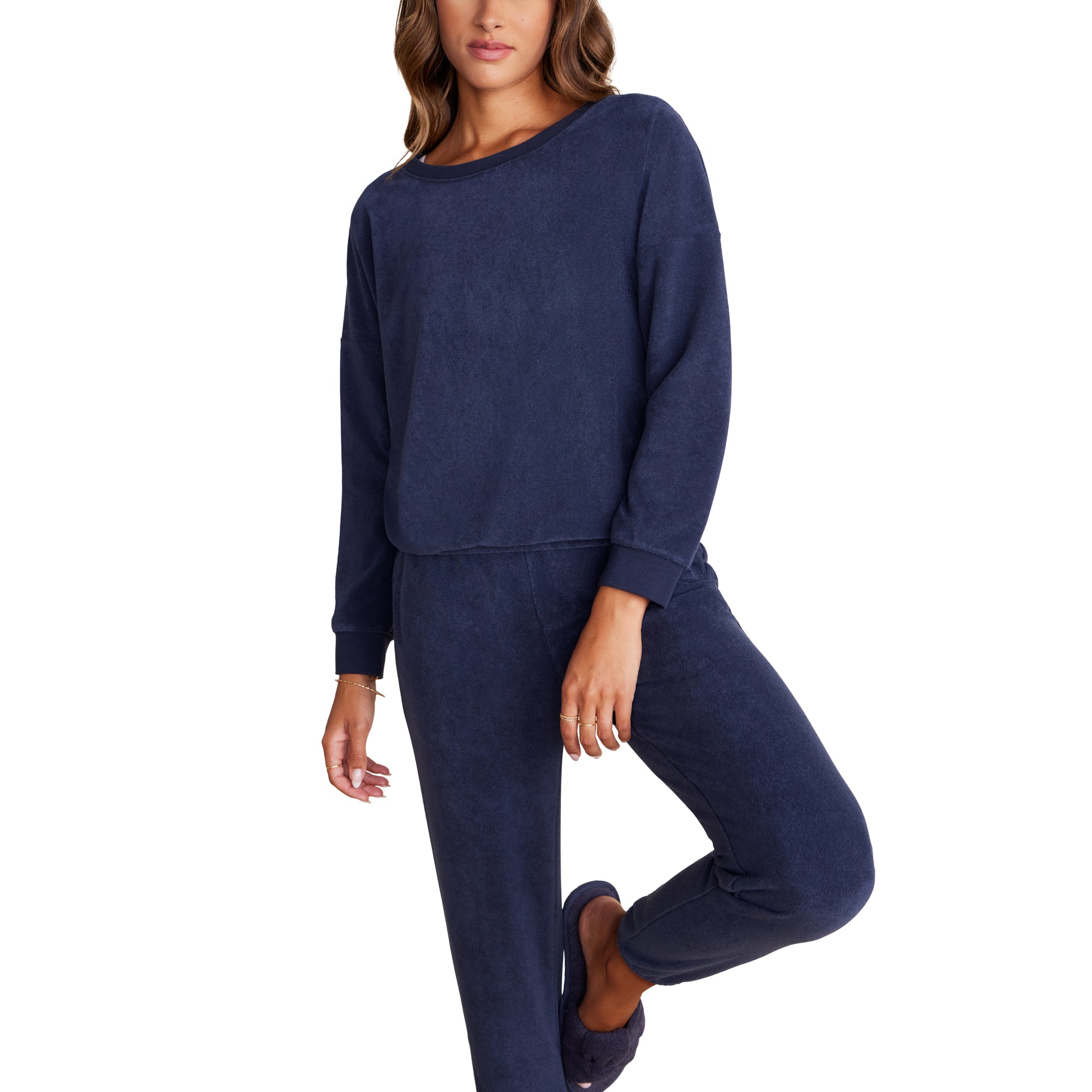 Cozyterry Dolman Pullover | Indigo