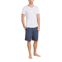 Malibu Collection Men's Washed Jersey Short Sleeve V-Neck | White