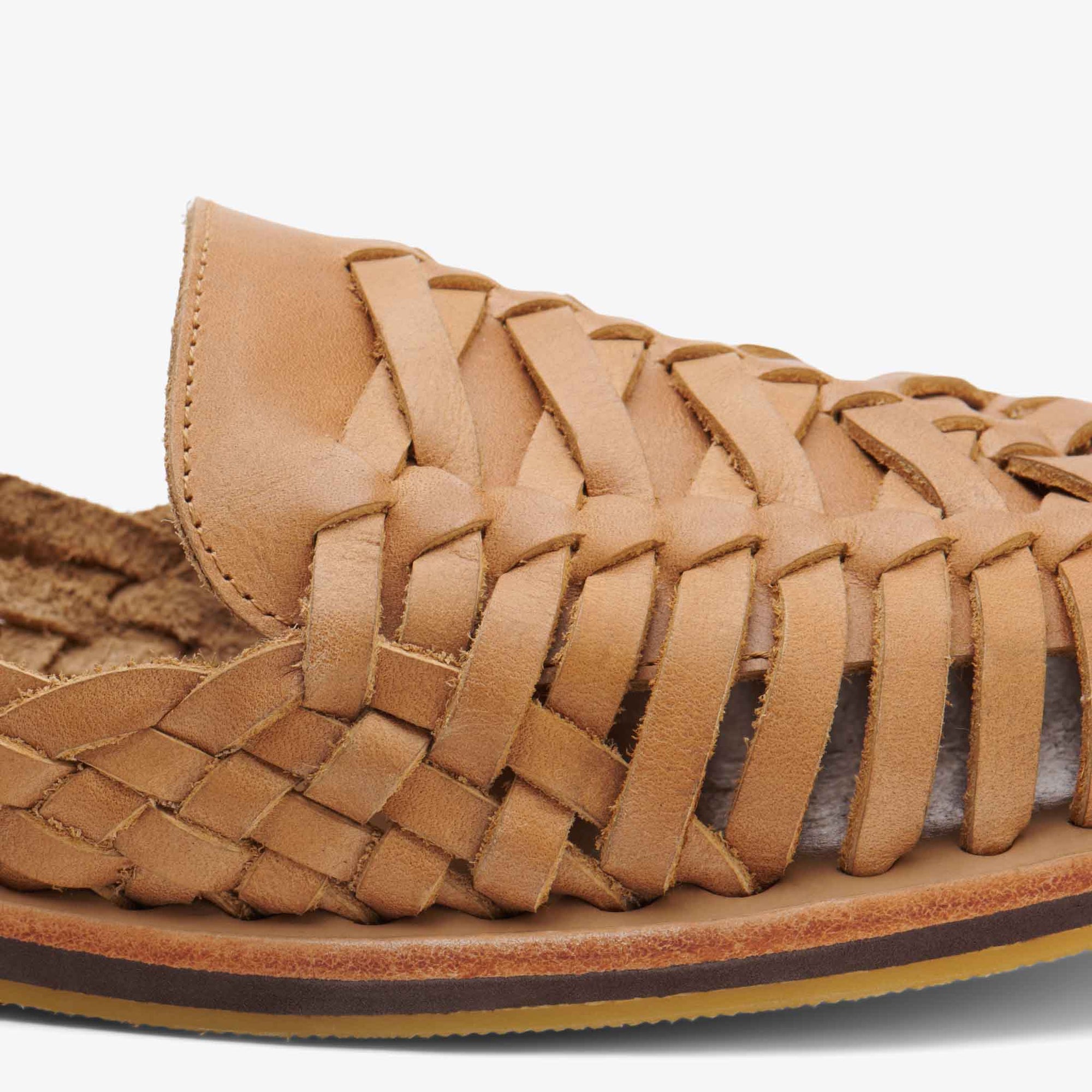 Product Image 6 of the Huarache Sandal Almond Men's Leather Slip On Nisolo