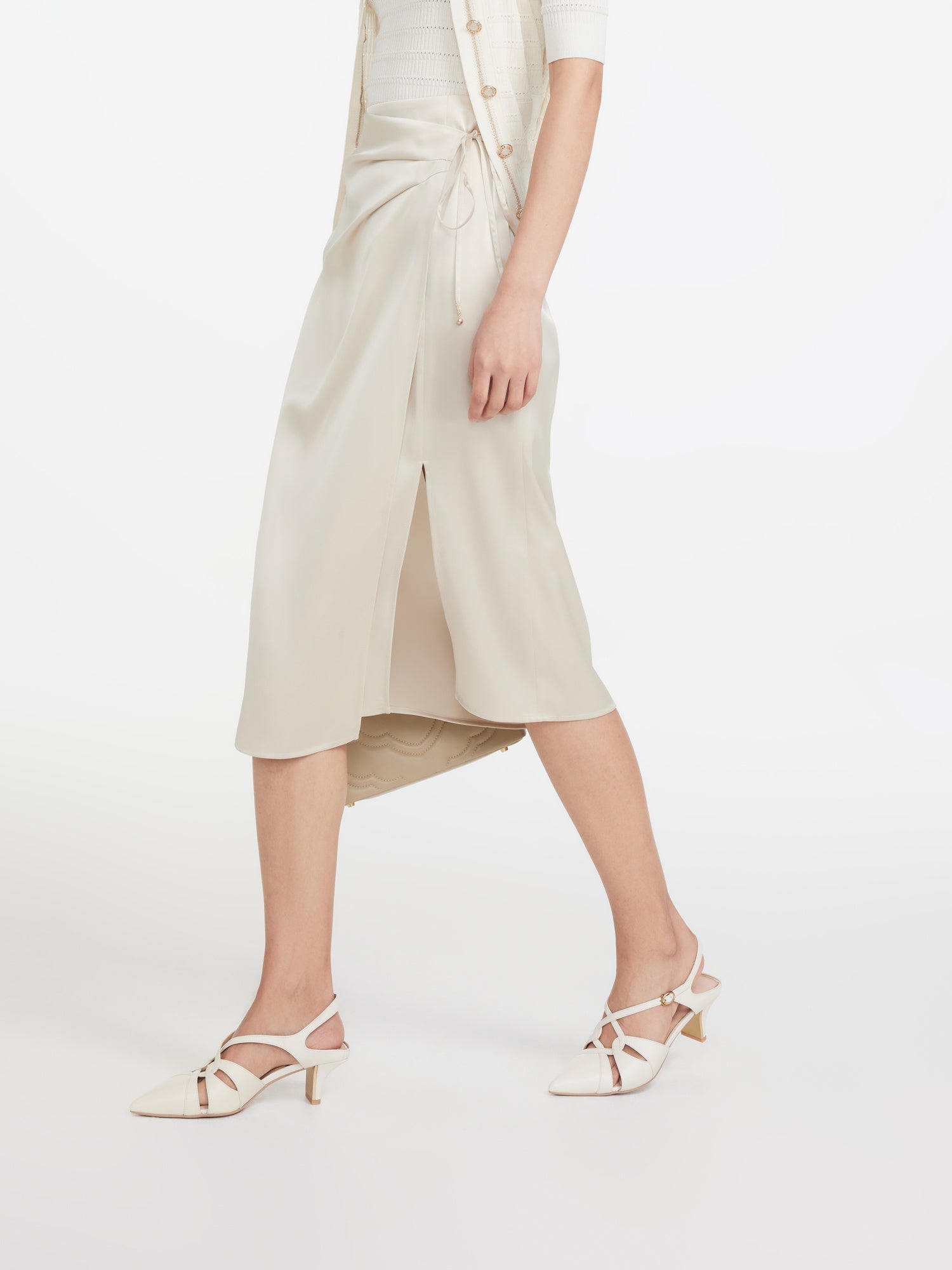 Midi Skirt | Beige