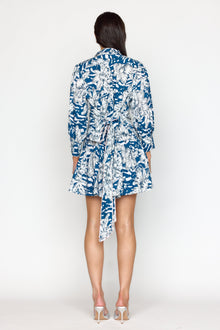 Emi Dress | Navy Lotus