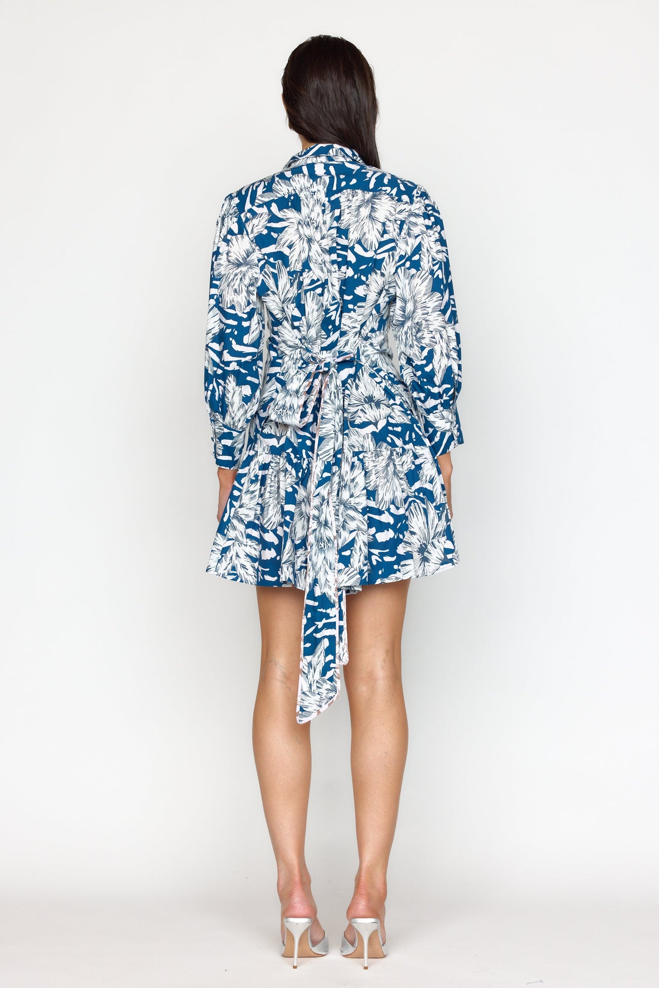 Emi Dress | Navy Lotus