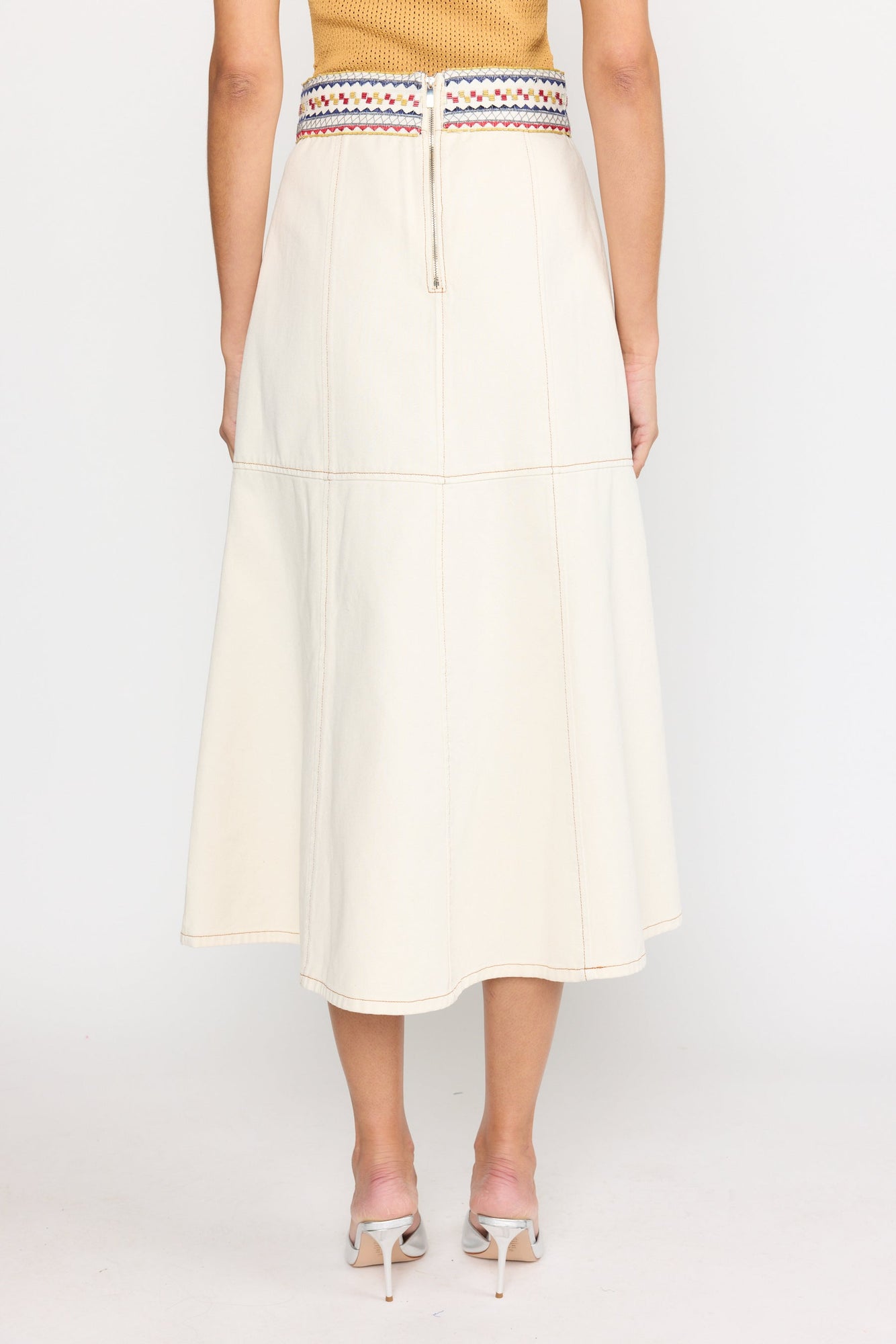 Solange Skirt | Ecru Mosaic