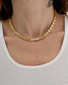 Joni Necklace | Cubic Zirconia | Gold