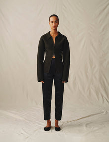 Womens | The Sculpted Zip Jacket | Spruce