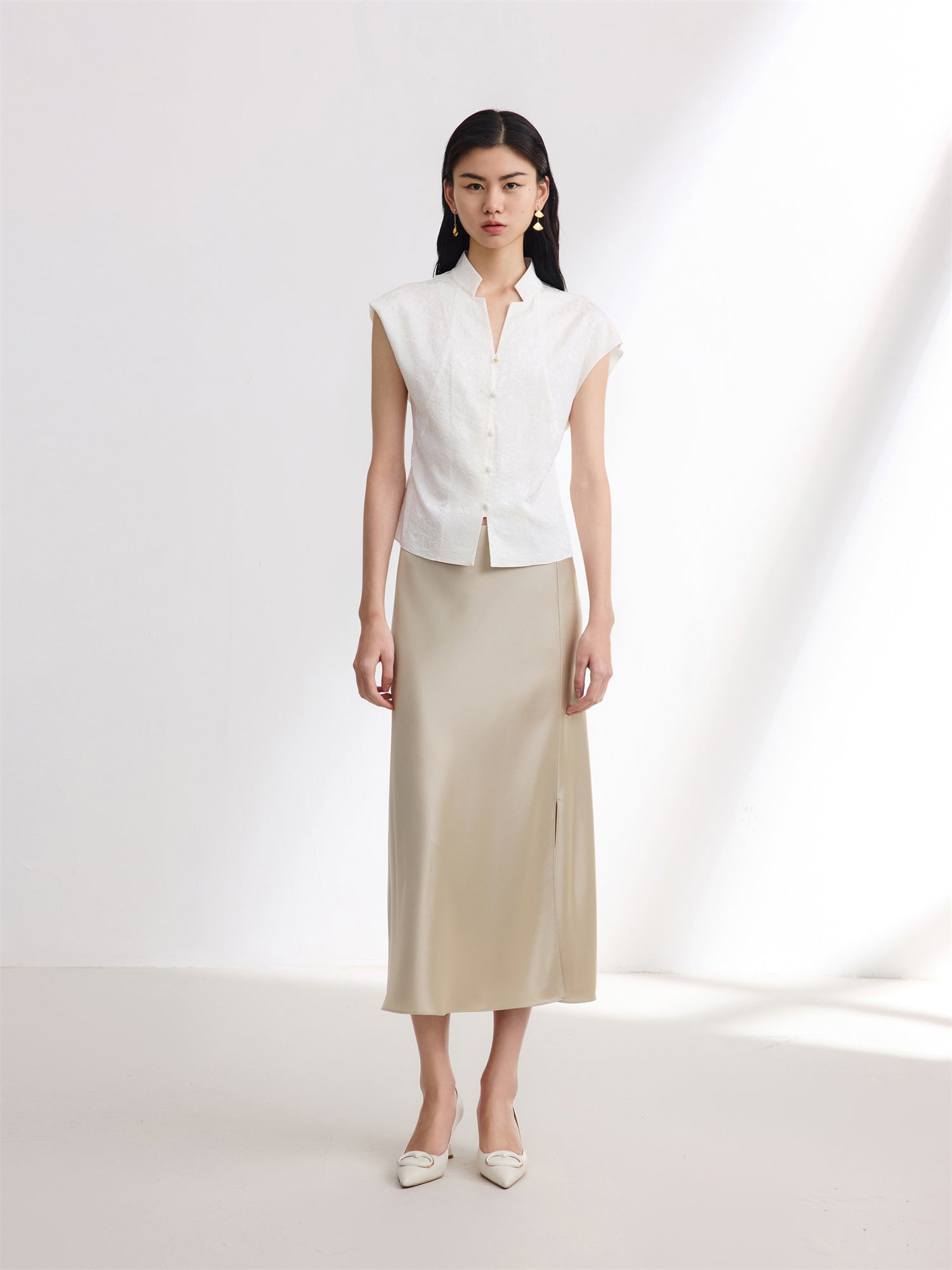 Short Sleeve Top | White