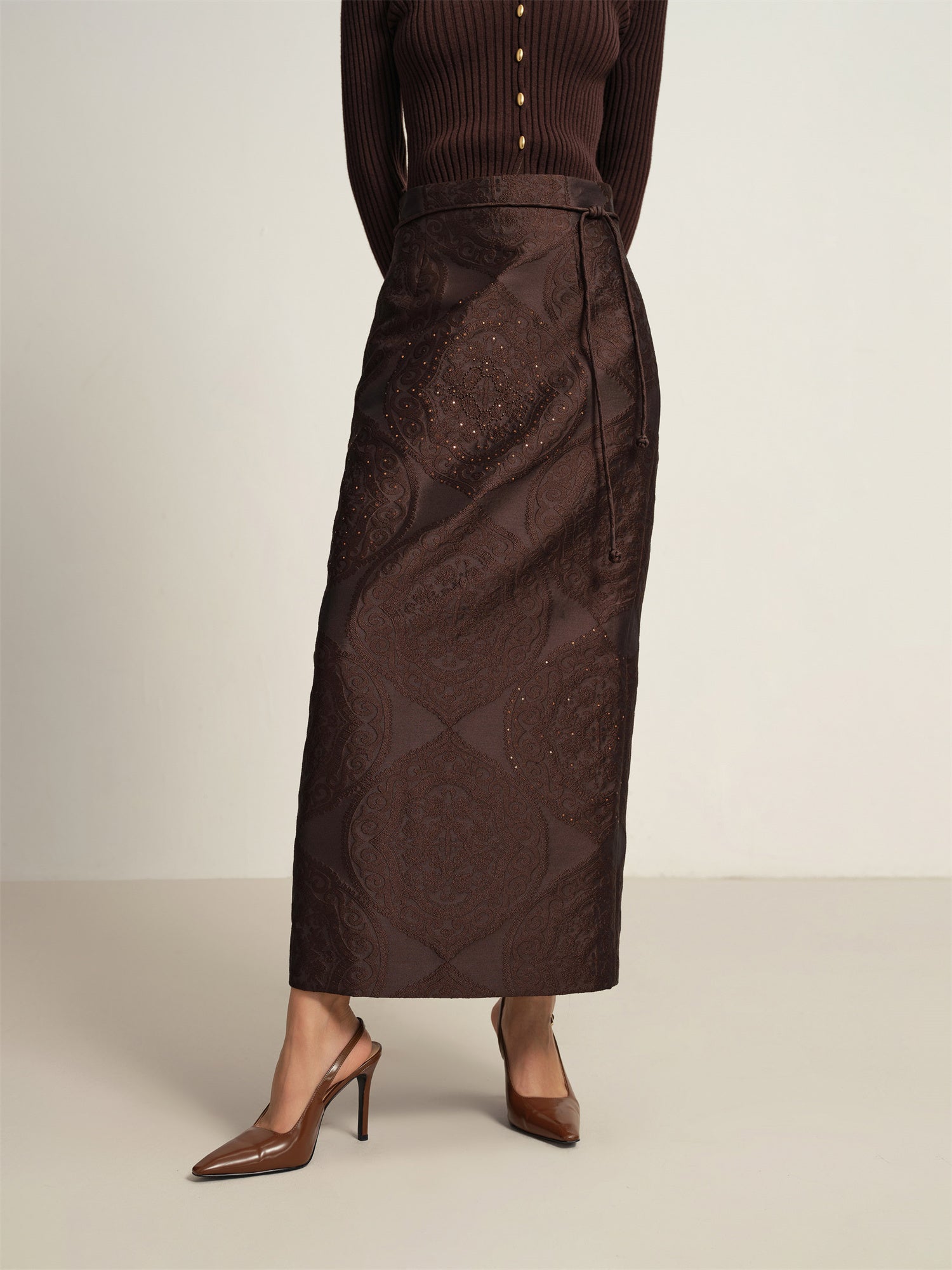 Maxi Skirt | Brown