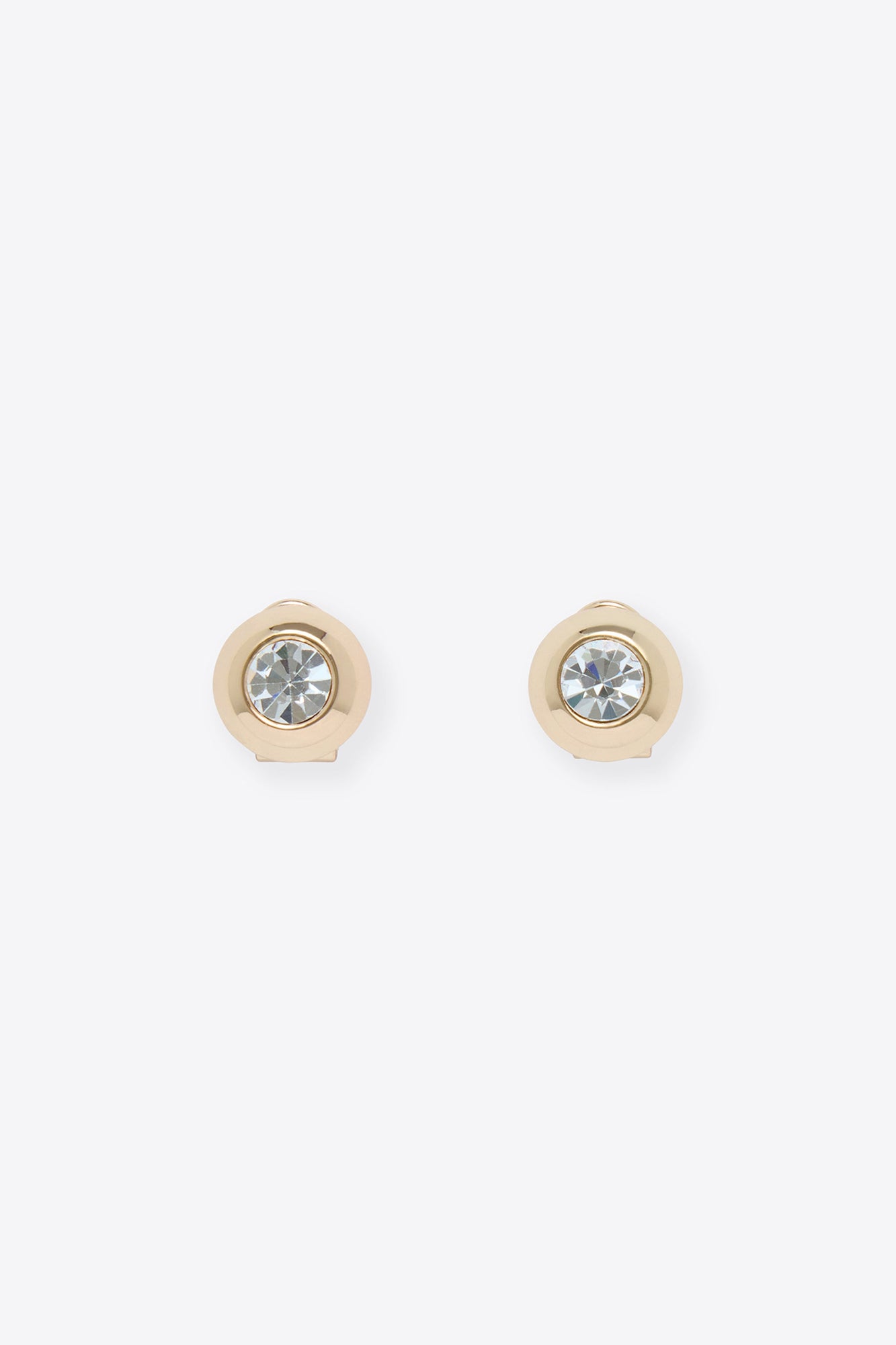 Crystal Dome Stud Earrings