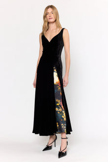 Estrada Dress | Black / Amber Glow