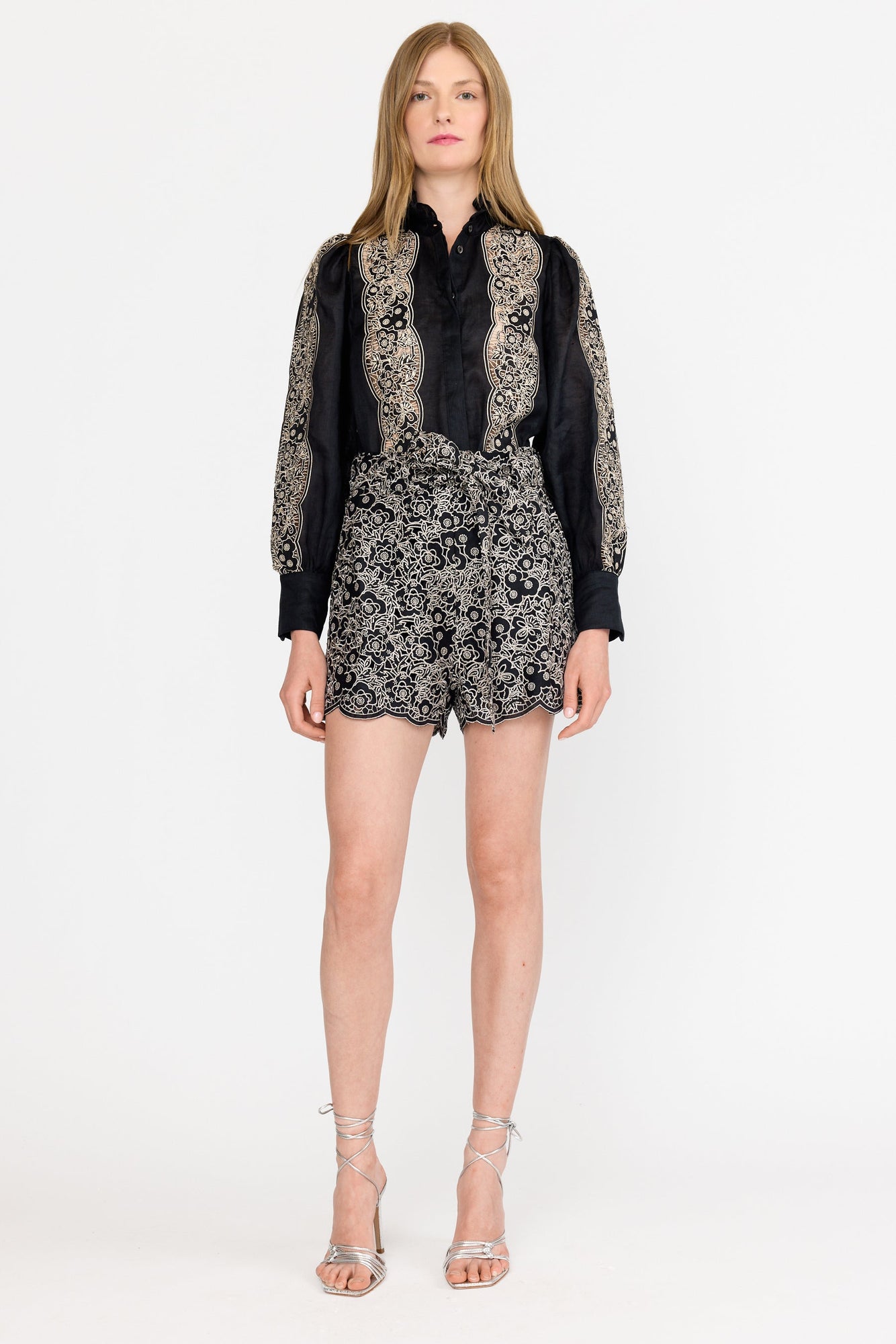 Riley Top | Onyx Embroidery