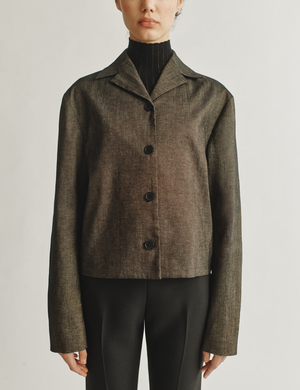 Womens | The Barrett Jacket in Striated Cotton | Oak