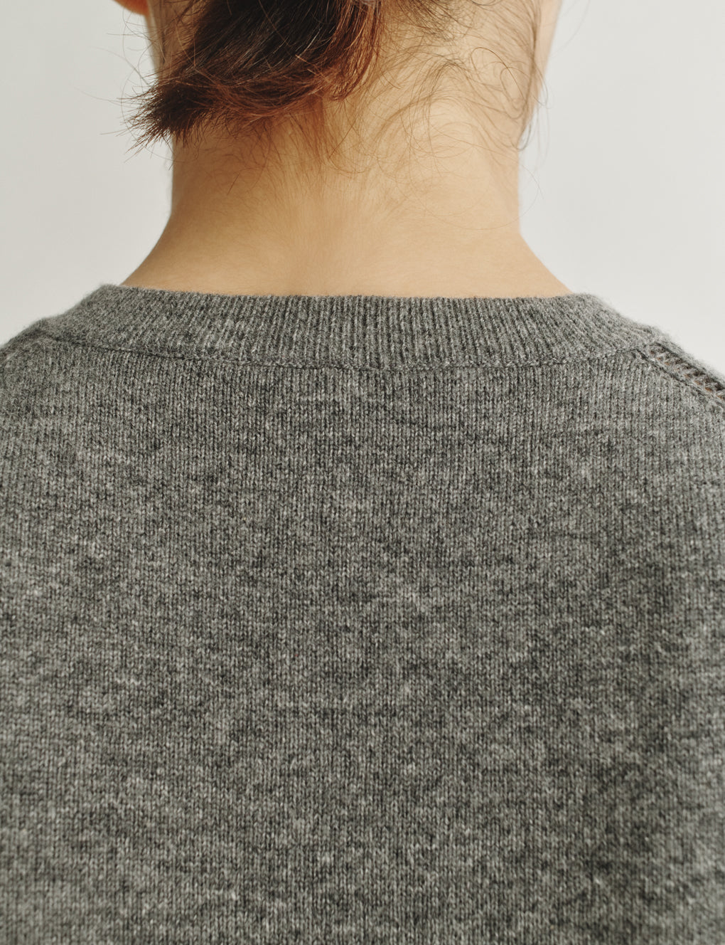 Womens | The Dez Sweater in Wool and Cashmere | Heather Grey