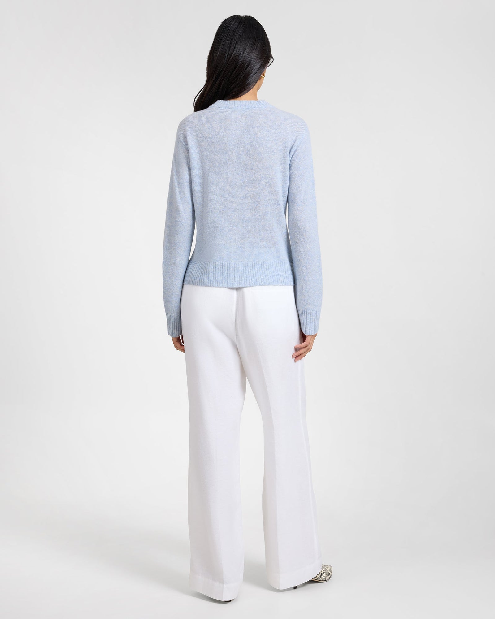 Womens | Lyocell Pleated Trouser | White