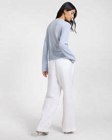Womens | Lyocell Pleated Trouser | White