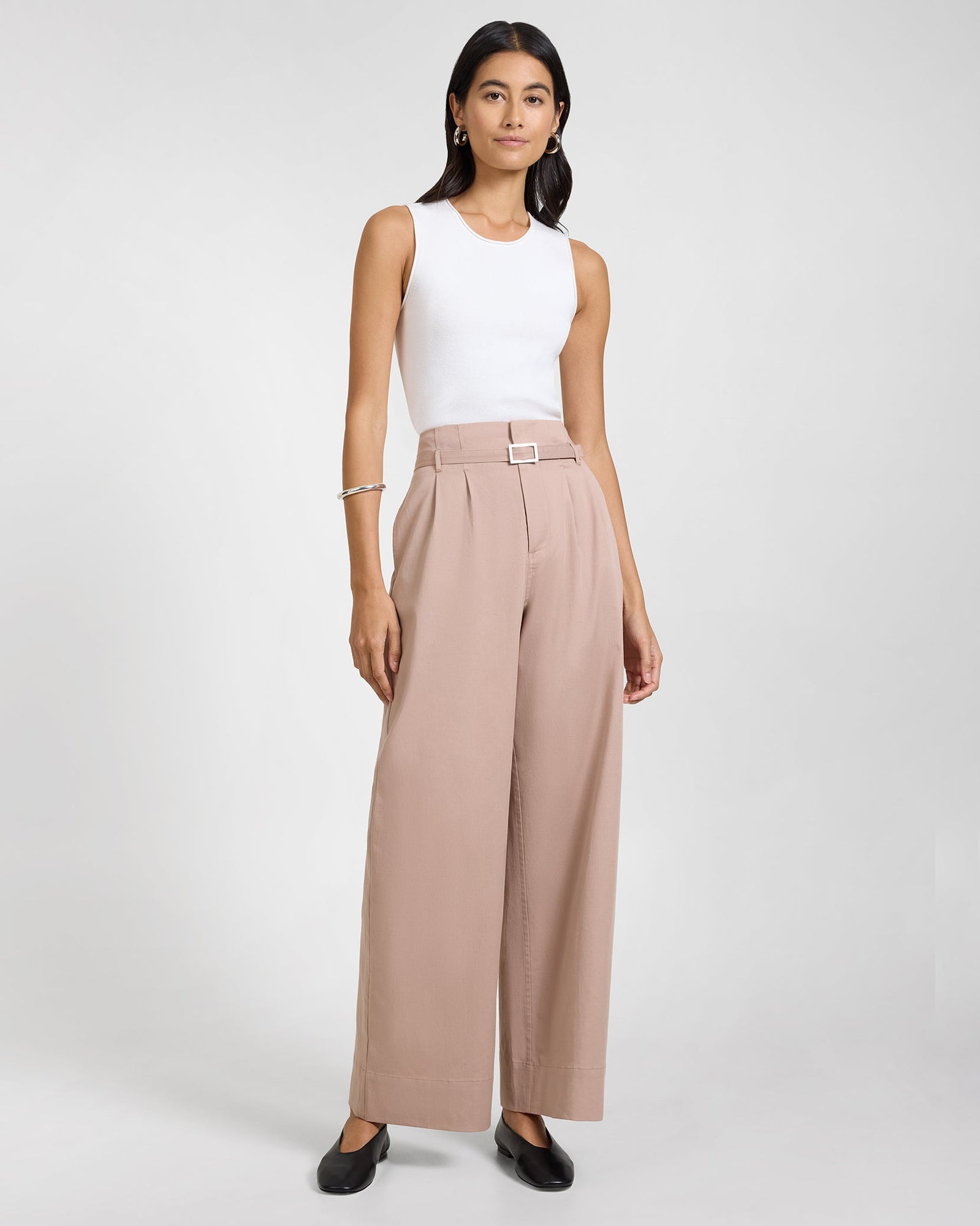 Womens | Fitted Micro Rib Tank | White