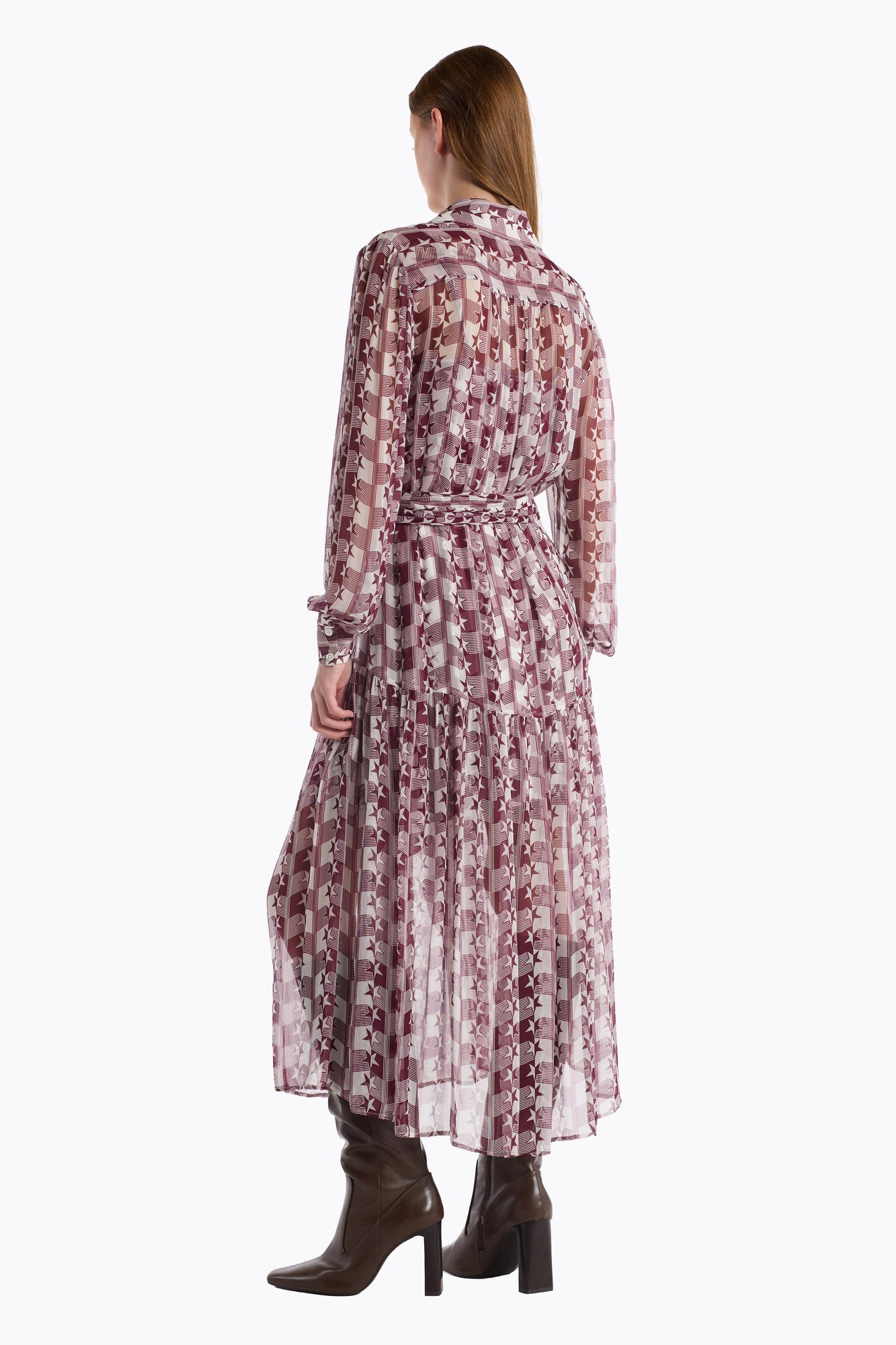 Kristen Dress | Burgundy Nova
