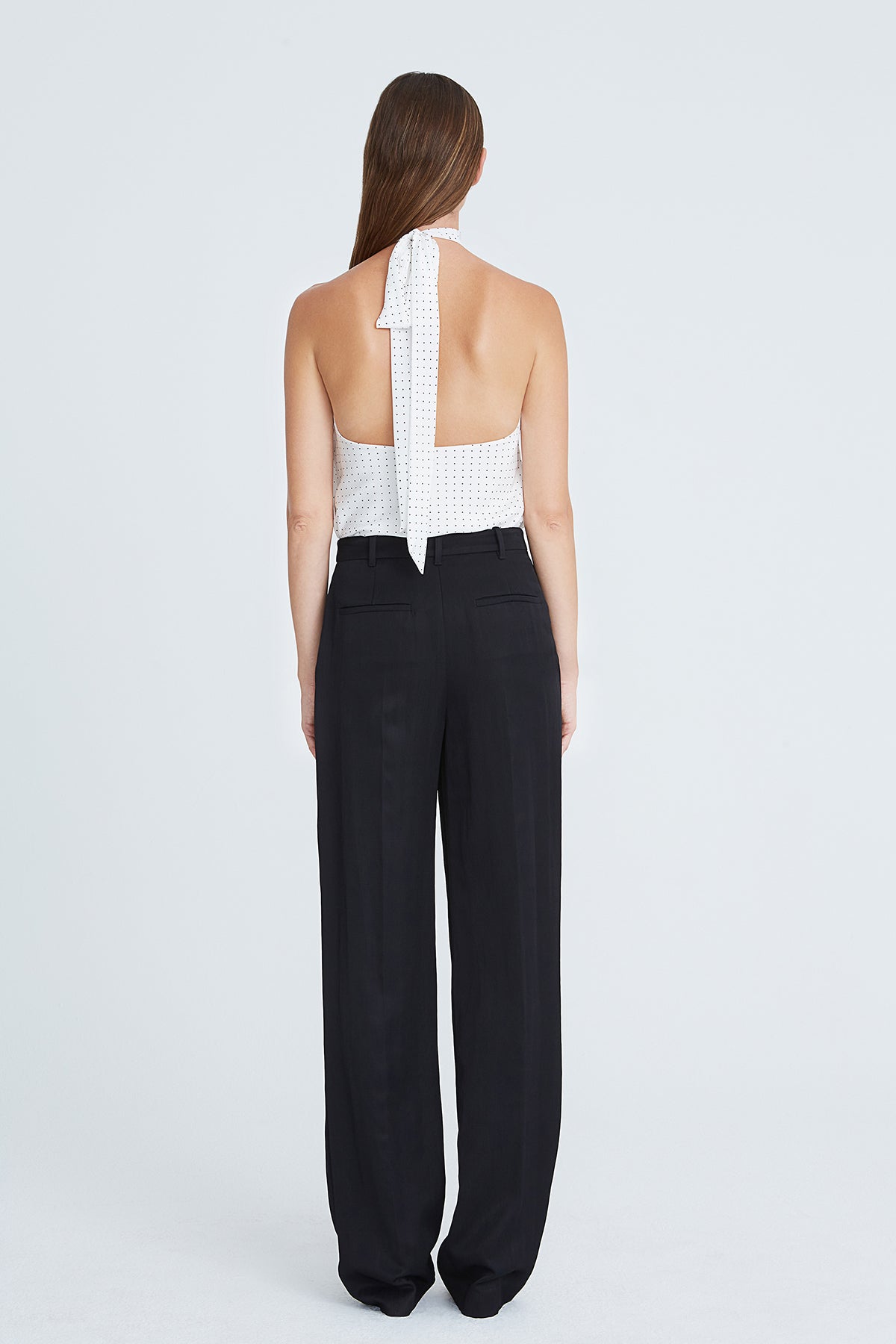 Halston | Loren Cdc Micro Dot Top | Chalk/Black Micro Dot Print