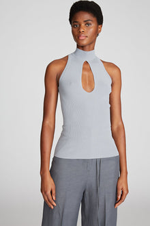 Halston | Kit Top In Matte Viscose | Pewter