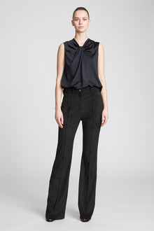 Halston | Mckinley Top In Luxe Jersey | Black