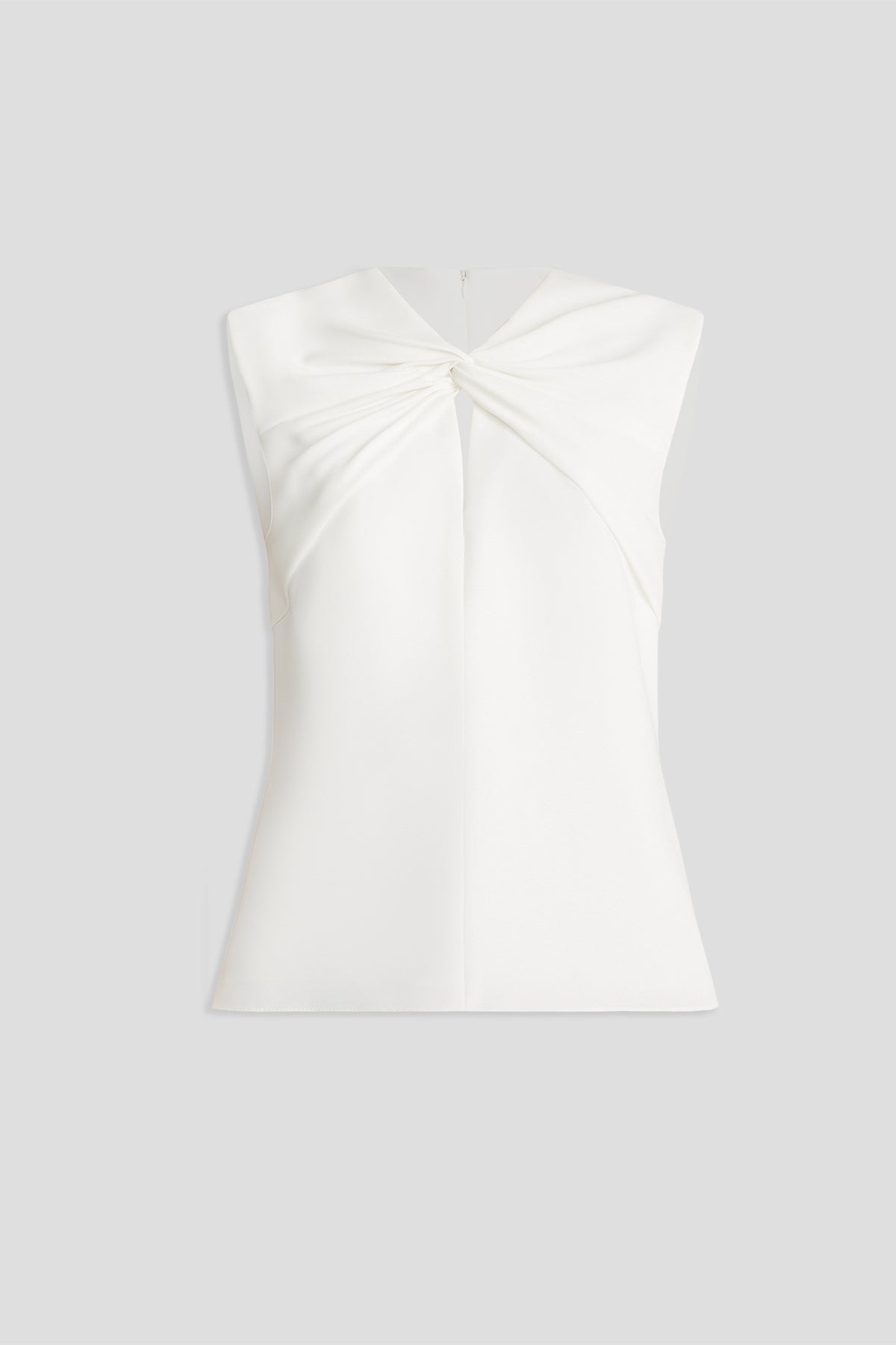 Halston | Faren Top In Fluid Crepe | Chalk
