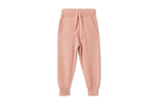 Organic Knit Joggers | Pink Rust - Mineral Dye