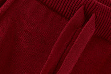 Organic Knit Joggers | Red Jasper
