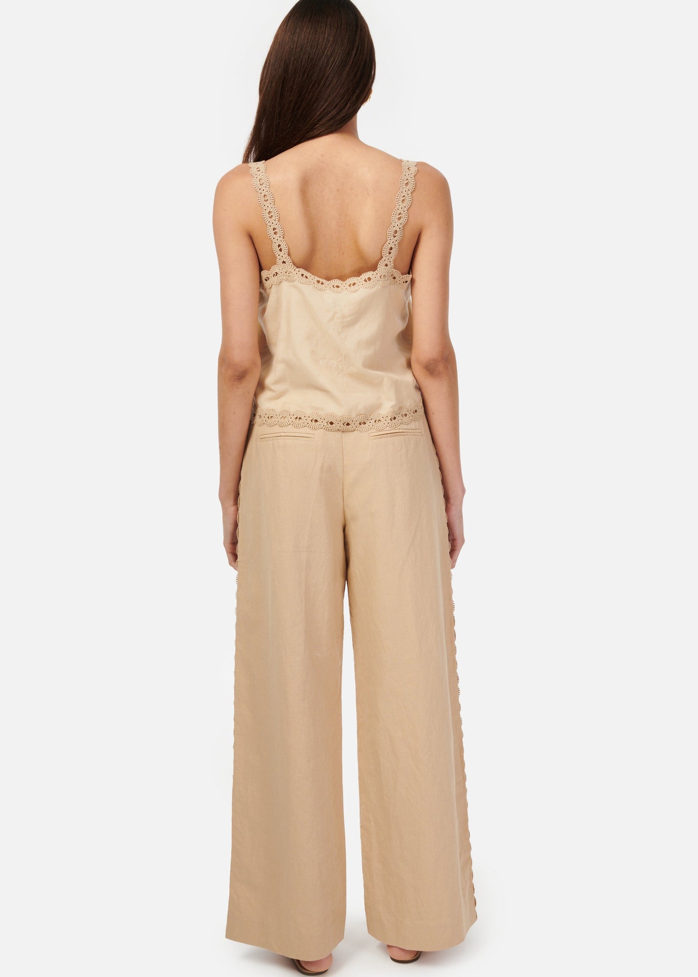Akhila Wide Leg Pant | Irish Cream