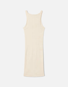 Womens | Ribbed Tank Mini Dress | Vintage White