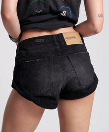 Bandits Low Waist Denim Shorts | Archived Worn Black