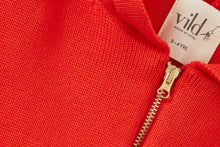Organic Knit Cardigan | Coral