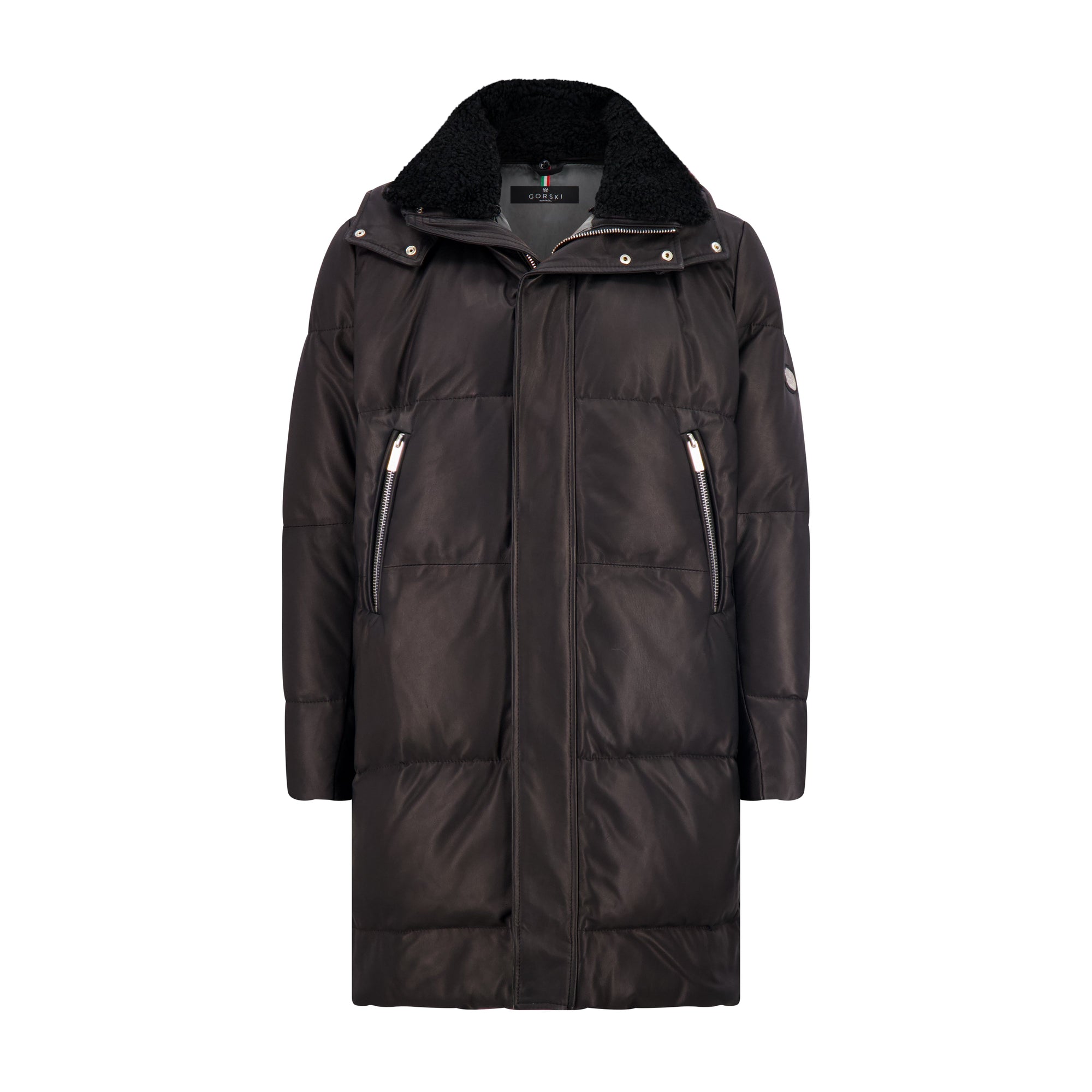 Après-Ski Parka With Detachable Select Shearling Lamb Collar | Men | Charcoal x Black