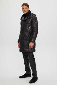 Après-Ski Parka With Detachable Select Shearling Lamb Collar | Men | Charcoal x Black