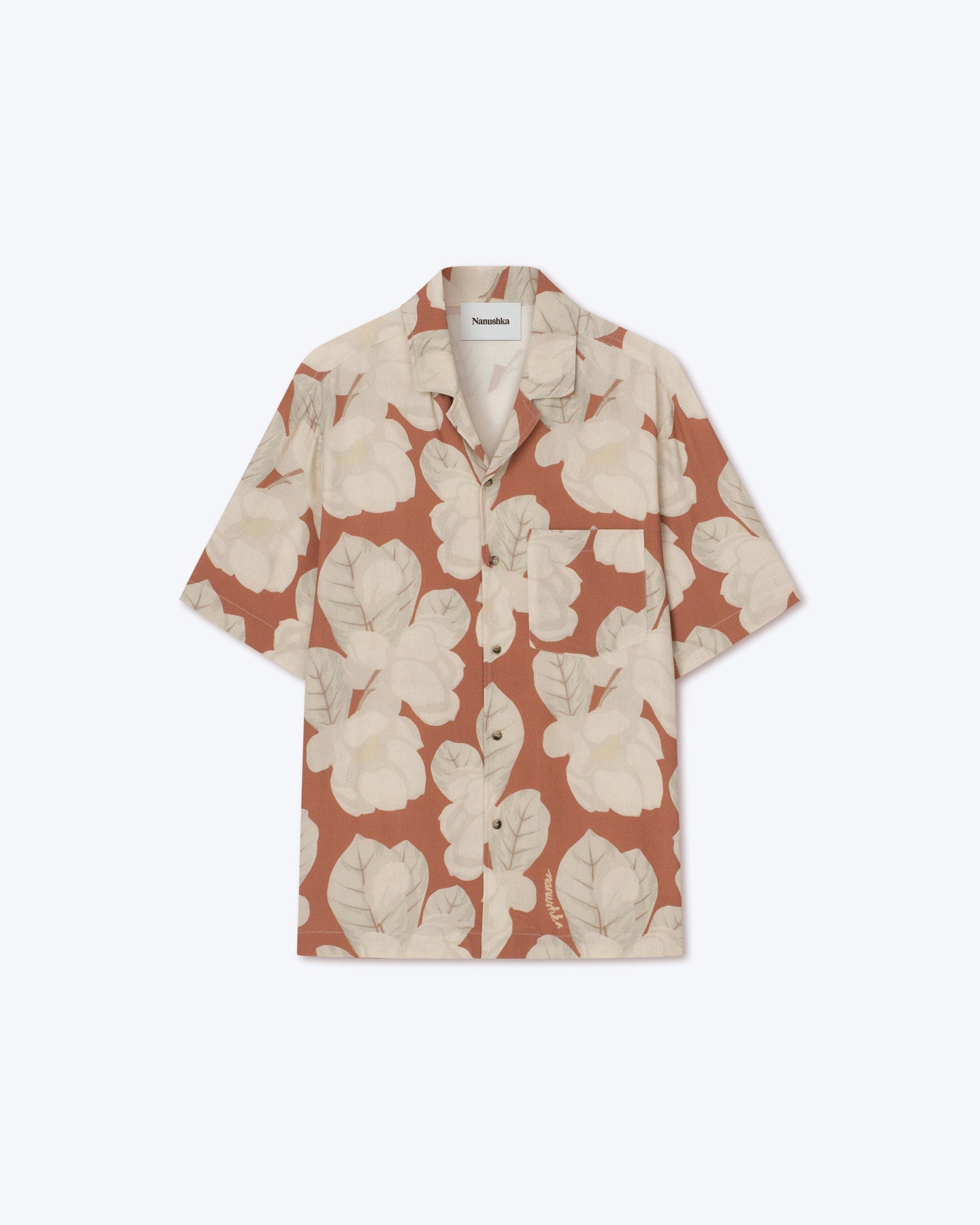 Mens | Bodil Short Sleeved Shirt | Faded Magnolia