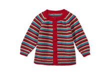 Baby Alpaca Cardigan | Multi Stripe