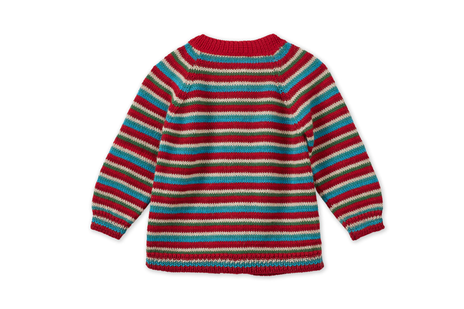 Baby Alpaca Cardigan | Multi Stripe