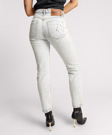 Awesome Baggies High Waist Straight Leg Denim Jeans | Florence Painted