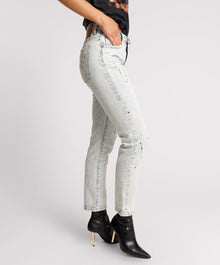 Awesome Baggies High Waist Straight Leg Denim Jeans | Florence Painted